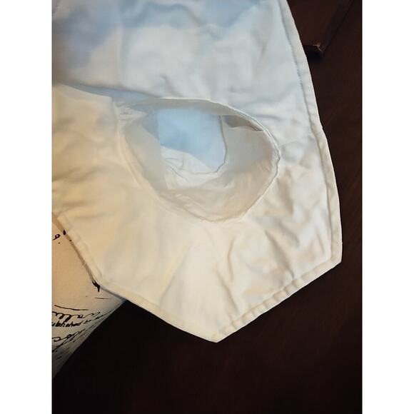 White denim Boho Gypsy Bucket Hat Floppy Embroidery Flower wide brim sun beach - Picture 6 of 6